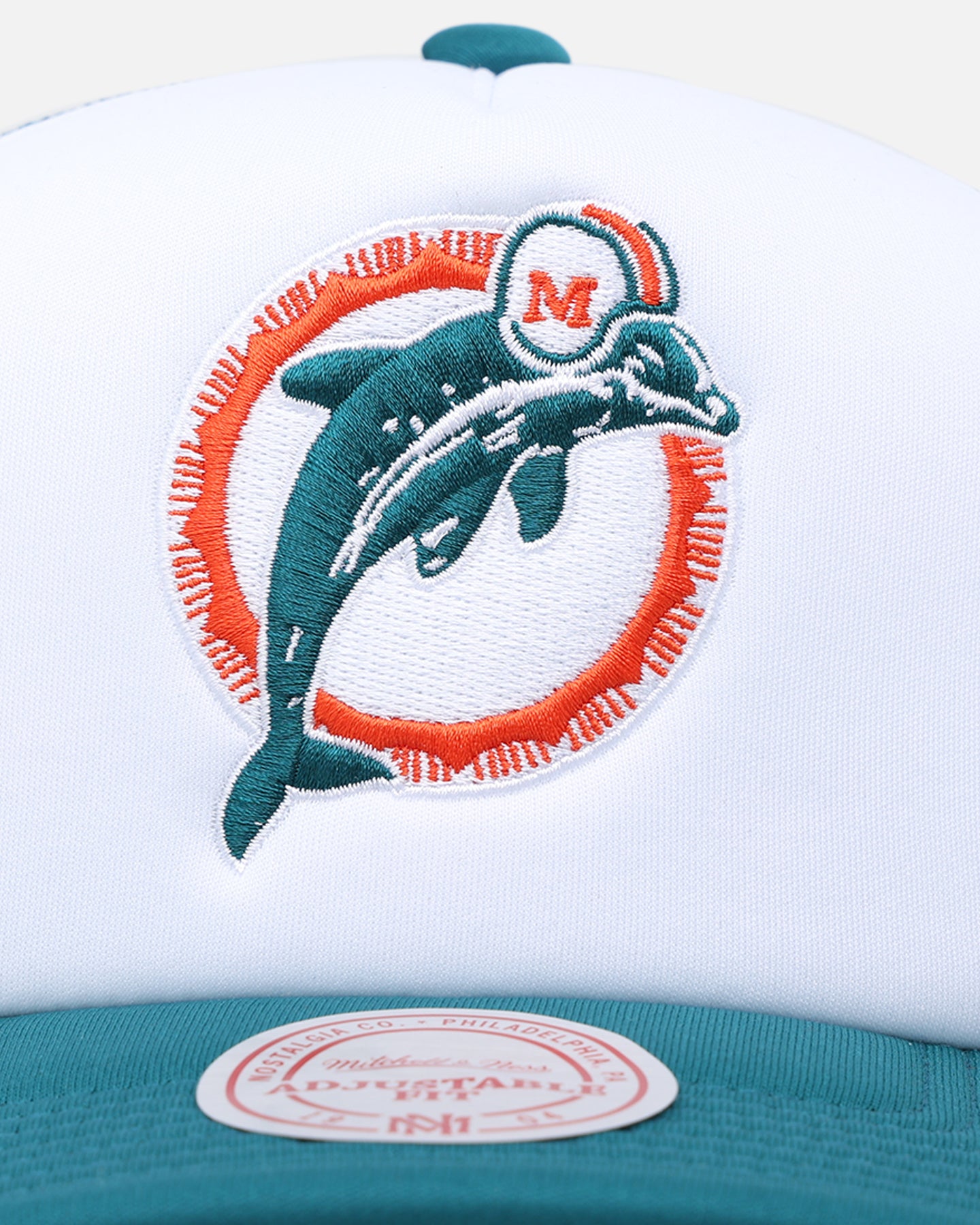 Mitchell & Ness Miami Dolphins Team Foam Trucker Snapback Teal