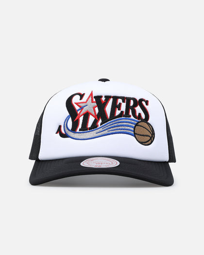Mitchell & Ness Philadelphia 76ers Team Foam Trucker Snapback Black/White