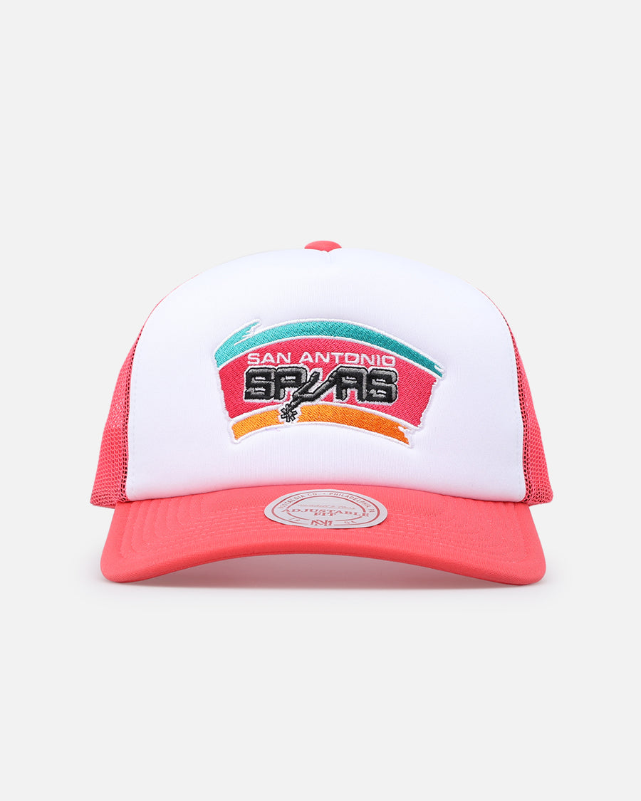Mitchell & Ness San Antonio Spurs Team Foam Trucker Snapback Red/White