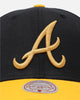 Mitchell & Ness Atlanta Braves "Enter The Dragon" Pro Crown Snapback Black/Ochre