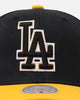 Mitchell & Ness Los Angeles Dodgers "Enter The Dragon" Pro Crown Snapback Black/Ochre