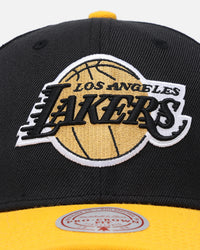Mitchell & Ness Los Angeles Lakers "Enter The Dragon" Pro Crown Snapback Black/Ochre