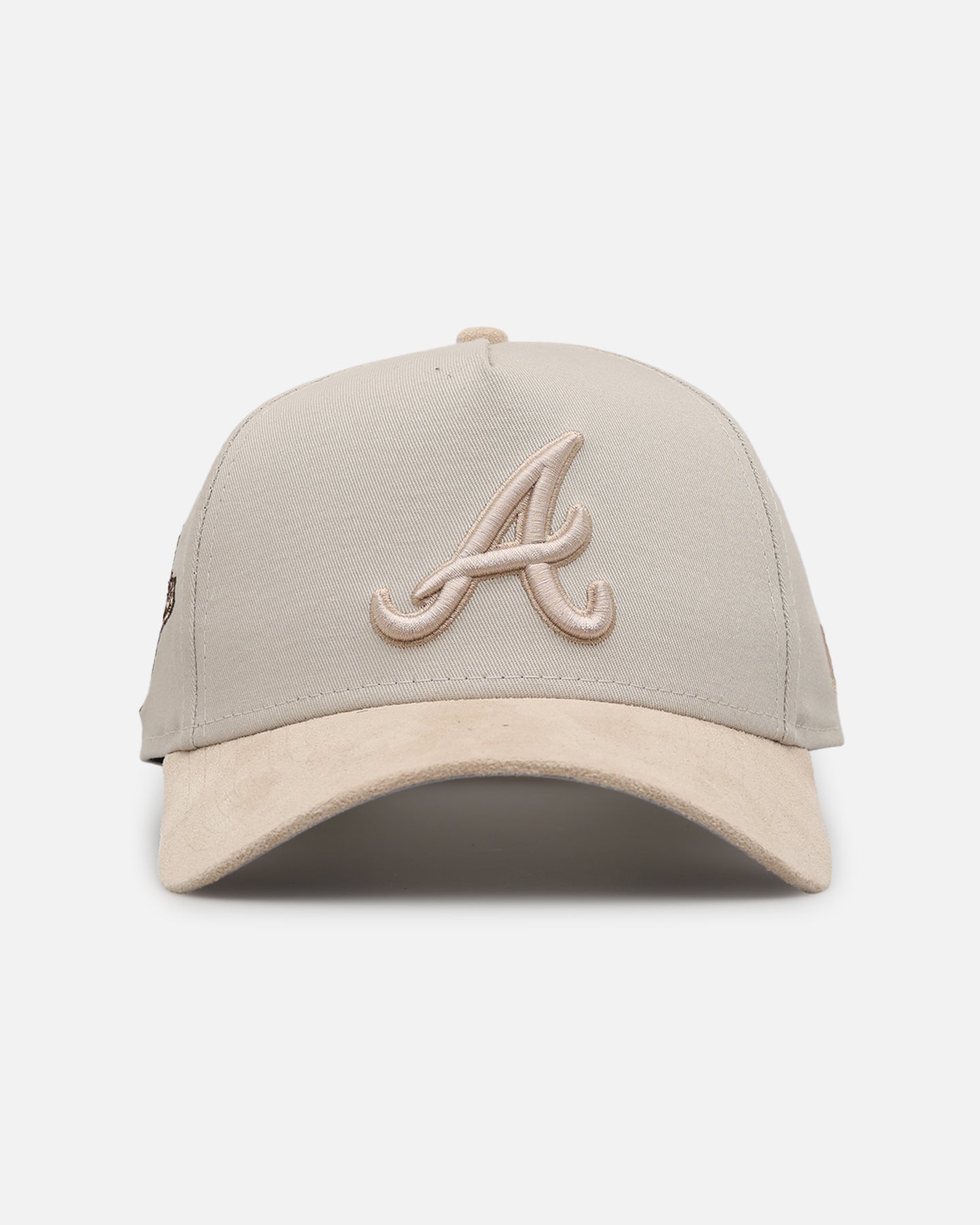 New Era Atlanta Braves 'Cream Suede' 9FORTY A-Frame Strapback