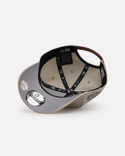 New Era Boston Red Sox 'Cream Suede' 9FORTY A-Frame Strapback Stone/Oatmilk