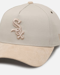 New Era Chicago White Sox 'Cream Suede' 9FORTY A-Frame Strapback Stone/Oatmilk