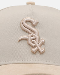 New Era Chicago White Sox 'Cream Suede' 9FORTY A-Frame Strapback Stone/Oatmilk
