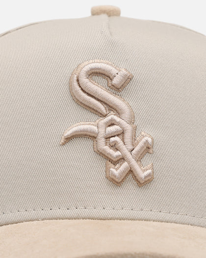 New Era Chicago White Sox 'Cream Suede' 9FORTY A-Frame Strapback Stone/Oatmilk