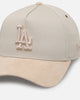 New Era Los Angeles Dodgers 'Cream Suede' 9FORTY A-Frame Strapback Stone/Oatmilk