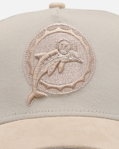 New Era Miami Dolphins 'Cream Suede' 9FORTY A-Frame Strapback Stone/Oatmilk