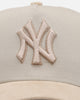 New Era New York Yankees 'Cream Suede' 9FORTY A-Frame Strapback Stone/Oatmilk