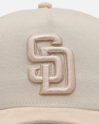 New Era San Diego Padres 'Cream Suede' 9FORTY A-Frame Strapback Stone/Oatmilk