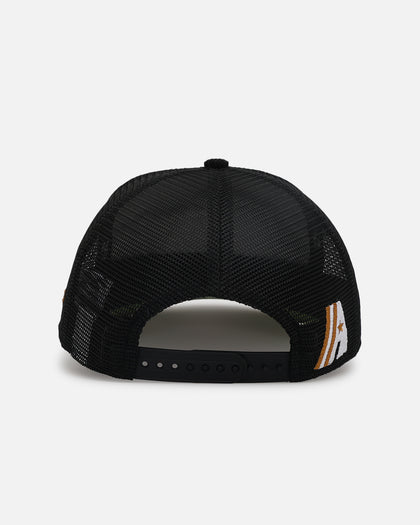 New Era Houston Astros 'Washed Cord Racer' Corduroy Golfer Trucker Snapback Washed Black