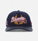 Pro Standard Atlanta Braves Fast Lane Logo Wool Trucker Strapback Midnight Navy
