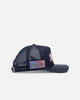 Pro Standard Atlanta Braves Fast Lane Logo Wool Trucker Strapback Midnight Navy