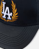 Pro Standard Los Angeles Dodgers Fast Lane Logo Wool Trucker Strapback Black