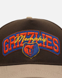 Pro Standard Memphis Grizzlies Stacked Snapback Brown