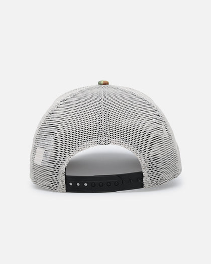 New Era Los Angeles Angels "Camo Visor" 9FORTY A-Frame Trucker Snapback Stone/Olive