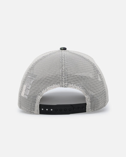 New Era Kansas City Chiefs "Camo Visor" 9FORTY A-Frame Trucker Snapback Stone/Olive