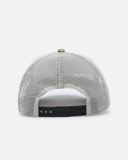 New Era Philadelphia Eagles "Camo Visor" 9FORTY A-Frame Trucker Snapback Stone/Olive