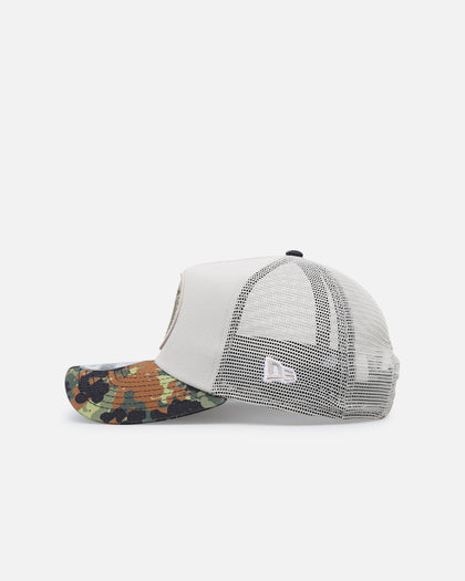 New Era Inter Miami CF "Camo Visor" 9FORTY A-Frame Trucker Snapback Stone/Olive