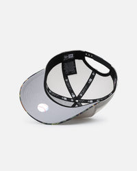 New Era Detroit Tigers "Camo Visor" 9FORTY A-Frame Trucker Snapback Stone/Olive