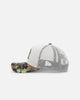 New Era New York Yankees "Camo Visor" 9FORTY A-Frame Trucker Snapback Stone/Olive