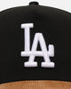 New Era Los Angeles Dodgers 'Black Wheat' 39THIRTY A-Frame Stretch Fit Black/Wheat