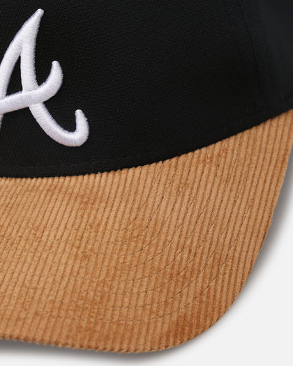 New Era Atlanta Braves 'Black Wheat' 39THIRTY A-Frame Stretch Fit Black/Wheat