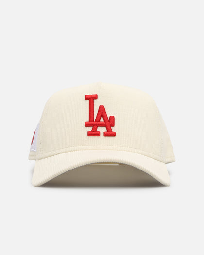 New Era Los Angeles Dodgers "Japan Pack" 9FORTY A-Frame Corduroy Snapback Chrome/Red