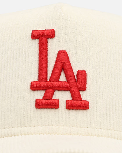 New Era Los Angeles Dodgers "Japan Pack" 9FORTY A-Frame Corduroy Snapback Chrome/Red