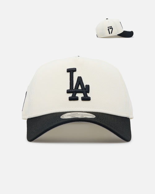 New Era Los Angeles Dodgers "Japan Pack" Ohtani Side Patch 9FORTY A-Frame Snapback Chrome/Black