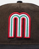 New Era Mexico National Baseball Team 'Mexican Cord Golfer' Corduroy Golfer Snapback Brown/Black
