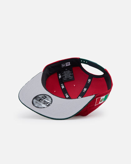 New Era Mexico National Baseball Team 'Mexican Cord Golfer' Corduroy Golfer Snapback Red/Green