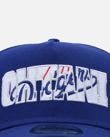 New Era Los Angeles Dodgers "Japan Pack" Ohtani Shooting Ball 9FORTY A-Frame Snapback Blue
