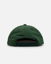 Malbon Nylon Structured Rope Snapback Evergreen/White