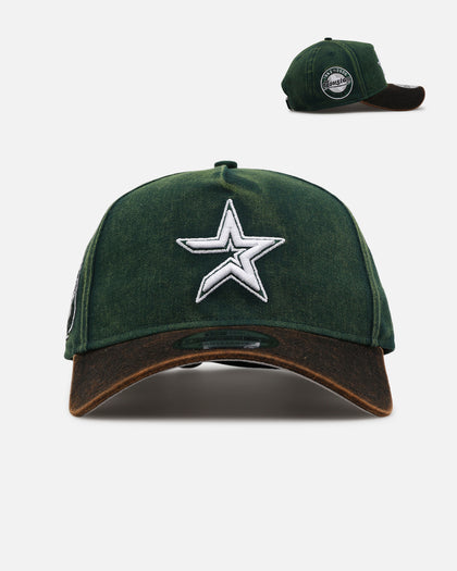 New Era Houston Astros 'Washed Green' 9FORTY A-Frame Strapback Green/Black