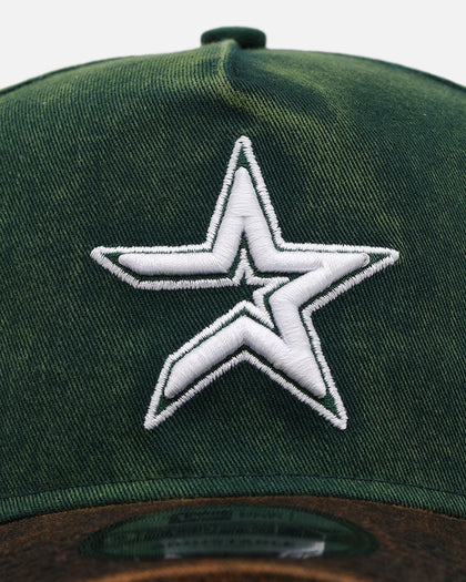 New Era Houston Astros 'Washed Green' 9FORTY A-Frame Strapback Green/Black