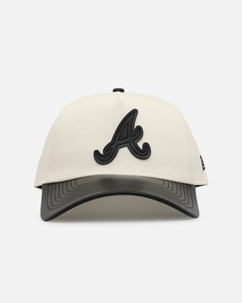 New Era Atlanta Braves 'Leather Visor' 9FORTY A-Frame Snapback