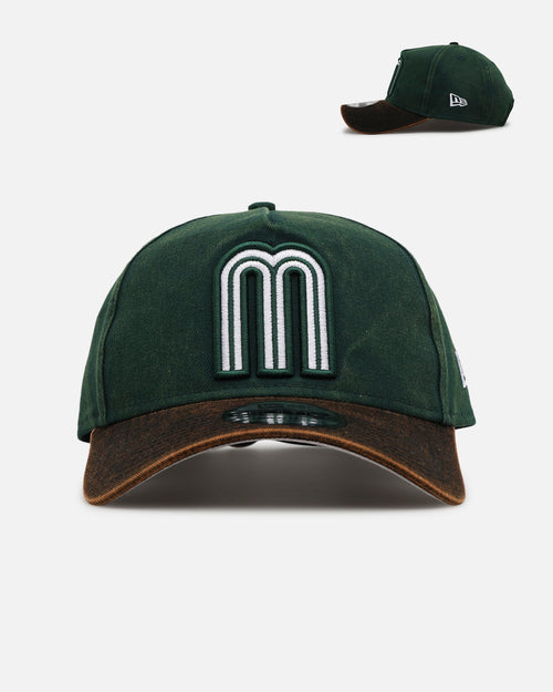 New Era Mexico National Baseball Team 'Washed Green' 9FORTY A-Frame Strapback Green/Black