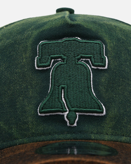 New Era Philadelphia Phillies 'Washed Green' 9FORTY A-Frame Strapback Green/Black