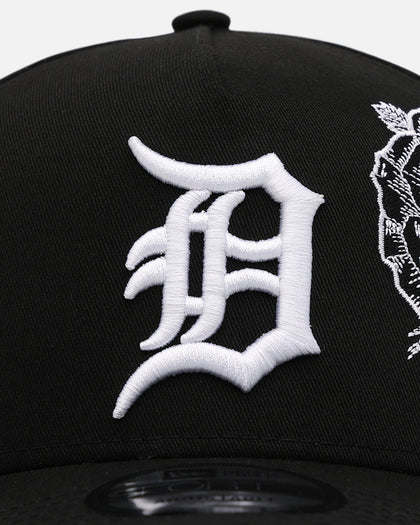 New Era Detroit Tigers 'Ornate Rose' 9FORTY A-Frame Snapback Black/White