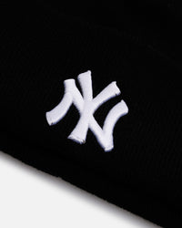 47 Brand New York Yankees Haymaker Cuff Knit Beanie Black/White