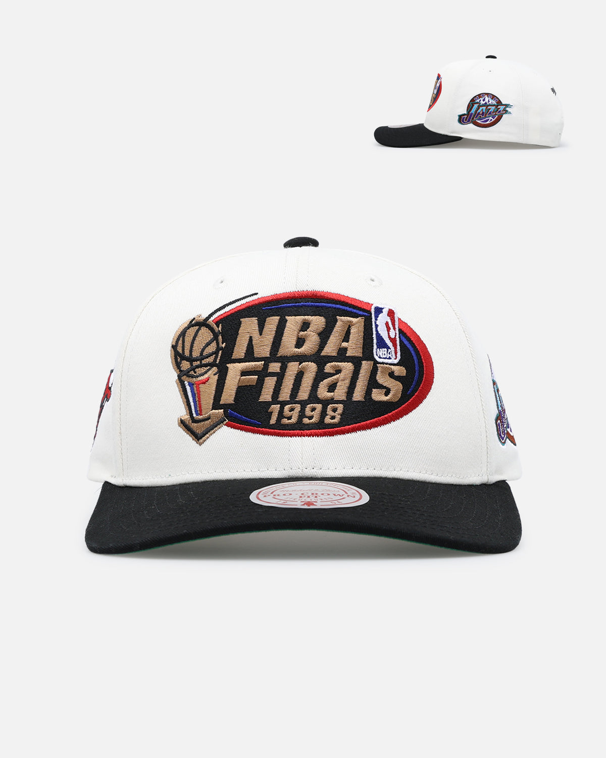 Mitchell & Ness 1998 NBA Finals Snapback White Cream/Black 