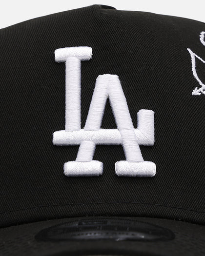 New Era Los Angeles Dodgers 'Cherub Trucker' 9FORTY A-Frame Trucker Snapback Black/White