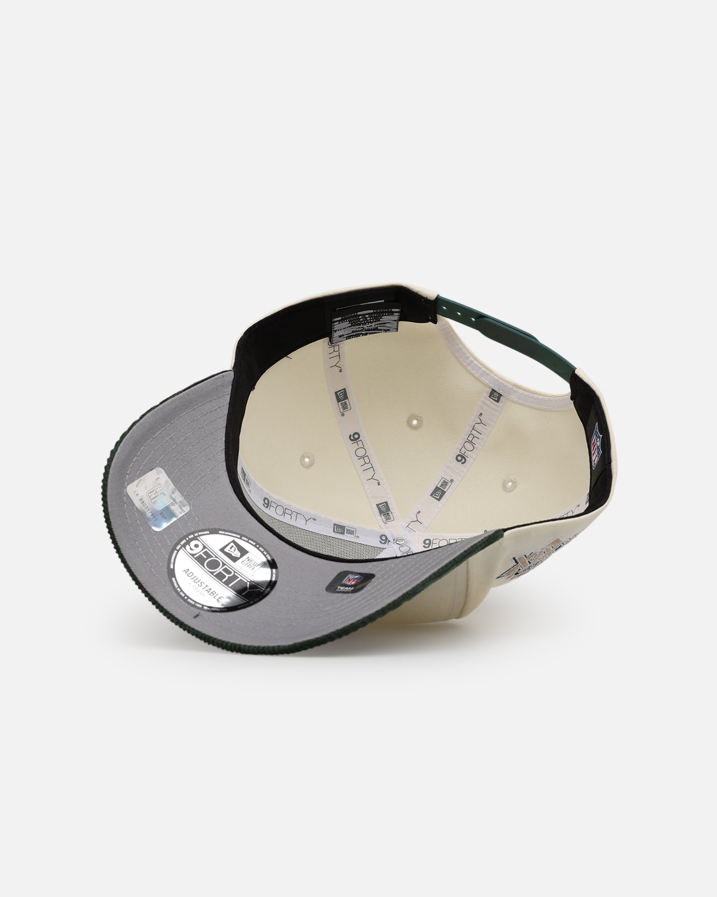 New Era San Francisco 49ers 'Chrome White Green' Corduroy Visor