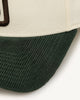 New Era San Diego Padres 'Chrome White Green' Corduroy Visor 9FORTY A-Frame Snapback Chrome