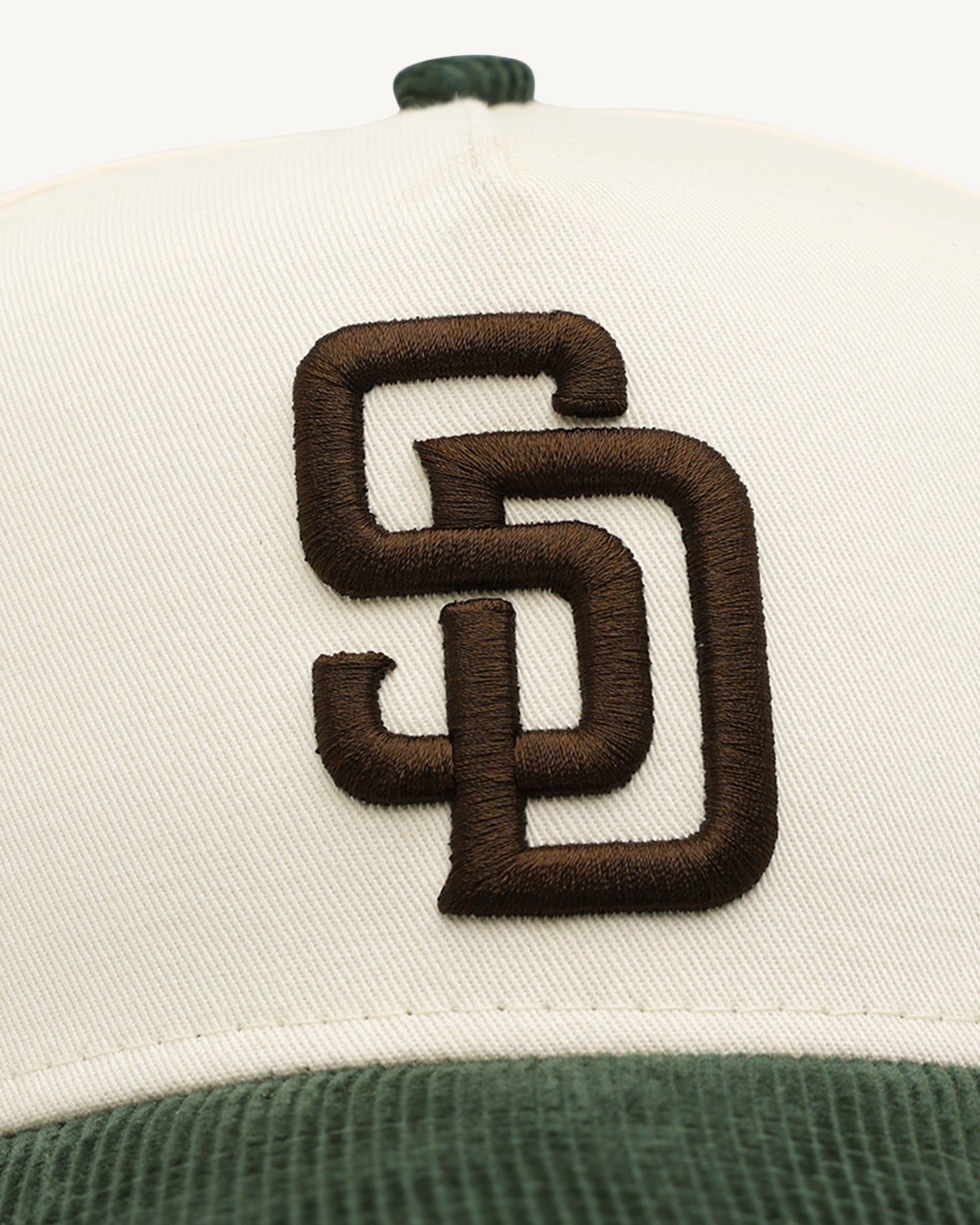 New Era San Diego Padres 'Chrome White Green' Corduroy Visor