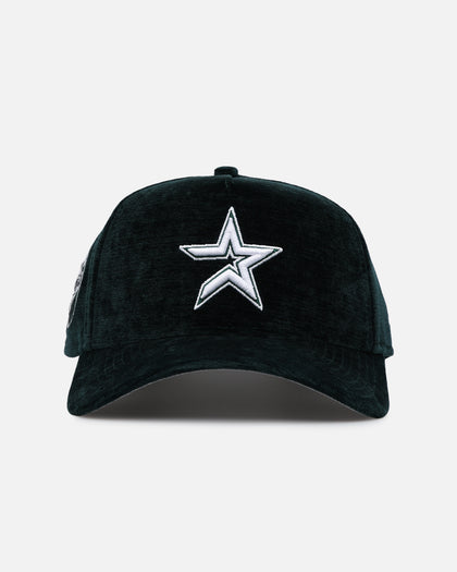 New Era Houston Astros 'Plush Chenille' 9FORTY A-Frame Snapback Dark Green