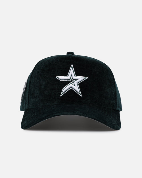 New Era Houston Astros 'Plush Chenille' 9FORTY A-Frame Snapback Dark Green