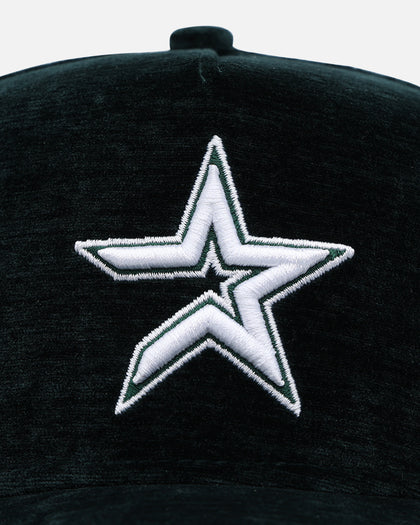 New Era Houston Astros 'Plush Chenille' 9FORTY A-Frame Snapback Dark Green